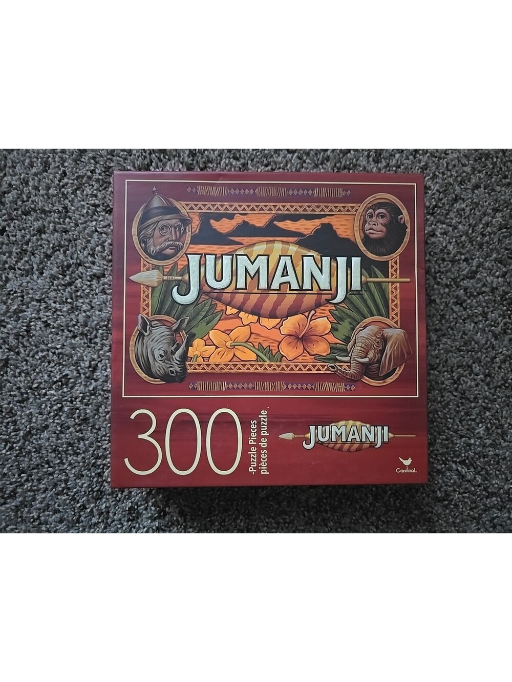 Cardinal Jumanji 300 Pc Puzzle 18x24 Complete